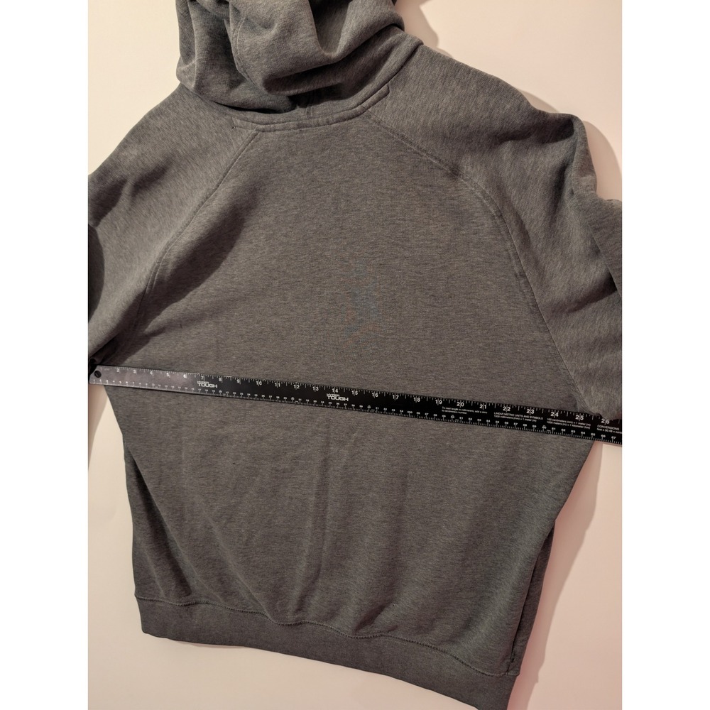 Nike Hoodie Mens XL Grey Fair Embroidered Swoosh Pullover Sweatshirt Athleisure